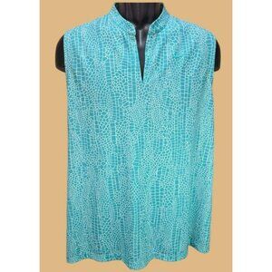 Nike Dri-Fit Womens Teal Sleeveless Athletic Top XXL